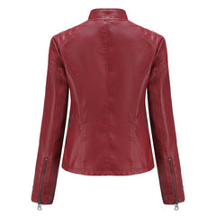 Luna | Verfijnd leren jack voor dames in de kleur Zwart voor dames in stijl ideaal voor de herfst.