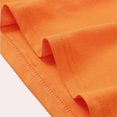 Stijlvol Oranje Zomert-shirt met Ronde Hals - Luuk
