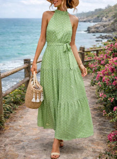 Maxi jurk met polkadot