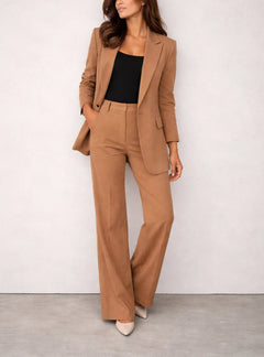 Dames pak met wijde broek