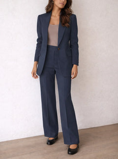 Dames pak met wijde broek