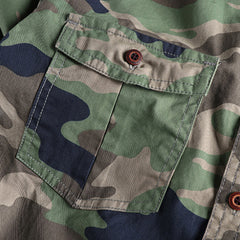 Marick | Herenhemd met camouflageprint in de kleur Khaki voor in stijl ideaal voor de herfst.