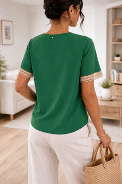 Blouse met kantdetails