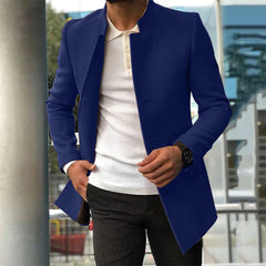 MASSIMO | Nette en elegante herenjas in de kleur Blauw voor heren in stijl ideaal voor de herfst.
