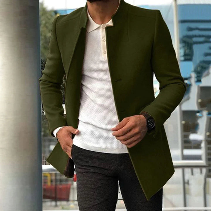 MASSIMO | Nette en elegante herenjas in de kleur Groen voor heren in stijl ideaal voor de herfst.