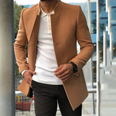 MASSIMO | Nette en elegante herenjas in de kleur Khaki voor heren in stijl ideaal voor de herfst.