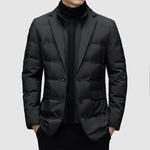 Maurits | Luxe heren gevoerde parka coat in de kleur Zwart voor heren in Outdoor stijl ideaal voor de herfst.