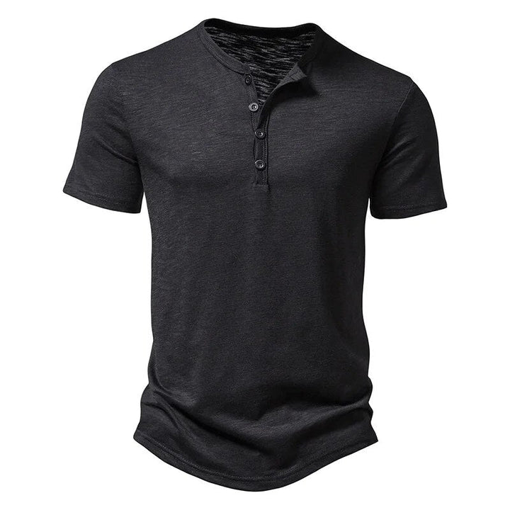 Mila | Casual Poloshirt voor Mannen in de kleur Zwart voor heren in stijl geschikt voor alle seizoenen.
