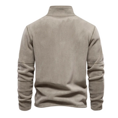 Milano | warm casual sweatshirt in de kleur Khaki voor heren in Casual stijl ideaal voor de herfst.