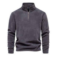 Milano | warm casual sweatshirt in de kleur Grijs voor heren in Casual stijl ideaal voor de herfst.