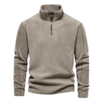Milano | warm casual sweatshirt in de kleur Khaki voor heren in Casual stijl ideaal voor de herfst.
