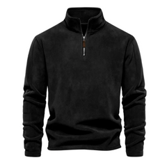 Milano | warm casual sweatshirt in de kleur Zwart voor heren in Casual stijl ideaal voor de herfst.