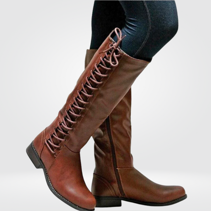 Nina | Comfortabele hoge laarzen in de kleur 35 voor dames in stijl ideaal voor de herfst.