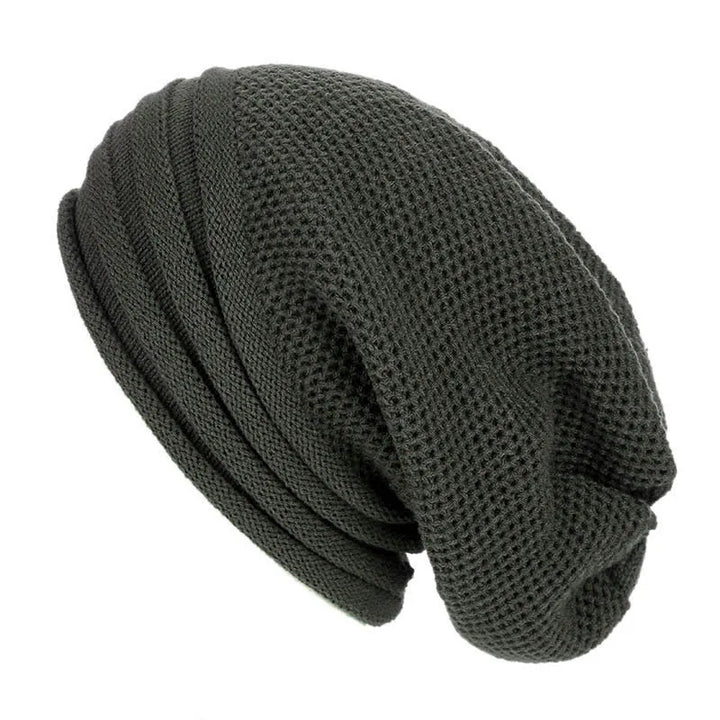 Nina | Comfy & trendy gebreide beanie in de kleur Donkergrijs voor dames in Streetwear stijl ideaal voor de winter