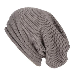 Nina | Comfy & trendy gebreide beanie in de kleur Lichtgrijs voor dames in Streetwear stijl ideaal voor de winter