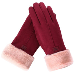 Nina | Heerlijk warme handschoenen in de kleur Blauw voor dames in Lounge stijl ideaal voor de winter