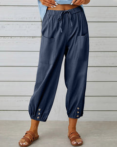 Nina | Losse broek met hoge taille