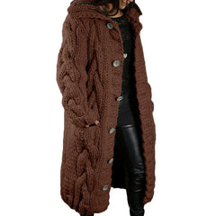 Nina | Stijlvol Dik Gebreid Dames Vest in de kleur Bruin voor dames in Smart-casual stijl ideaal voor de herfst.