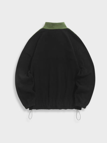 NY Vintage Zipper in de kleur Groen voor dames in stijl ideaal voor de herfst.
