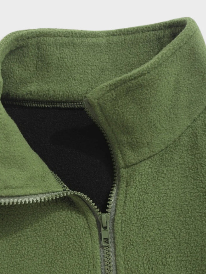 NY Vintage Zipper in de kleur Groen voor dames in stijl ideaal voor de herfst.