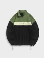 NY Vintage Zipper in de kleur Groen voor dames in stijl ideaal voor de herfst.