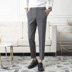 Oneal | Stretch pantalon in de kleur Beige voor heren in Formal stijl geschikt voor alle seizoenen.