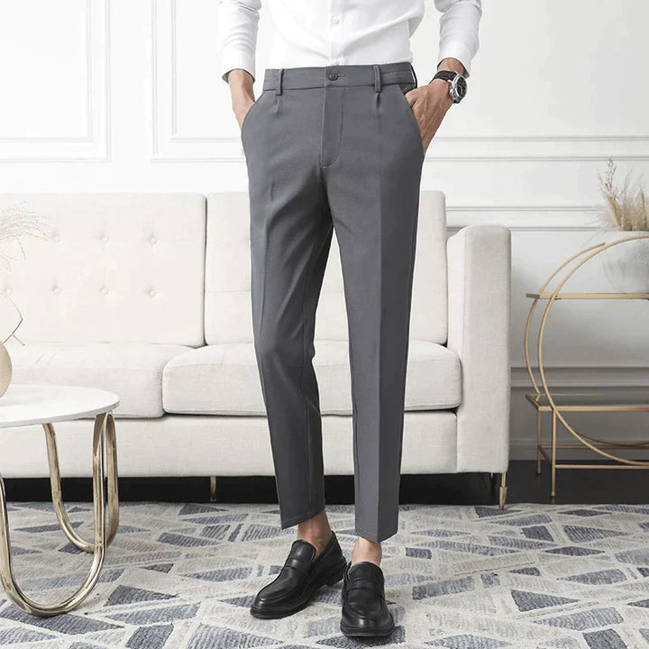 Oneal | Stretch pantalon in de kleur Beige voor heren in Formal stijl geschikt voor alle seizoenen.