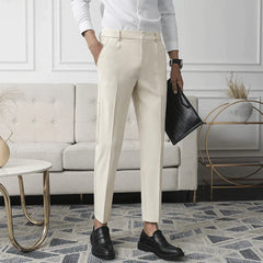Oneal | Stretch pantalon in de kleur Beige voor heren in Formal stijl geschikt voor alle seizoenen.