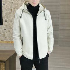 Quinten | Trendy hoodie jack voor heren in de kleur Zwart voor heren in Lounge stijl ideaal voor de herfst.