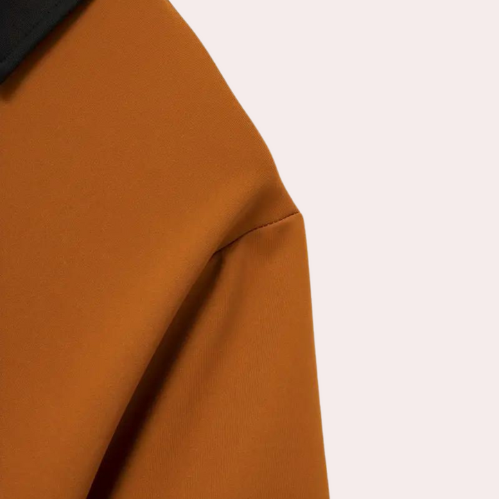 Stijlvol Oranje Heren Zomeroverhemd - Korte Mouwen