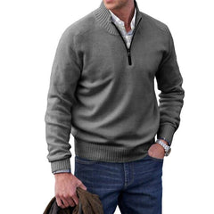 Louis | Warm cashmere zipper turtleneck sweater afbeelding 9