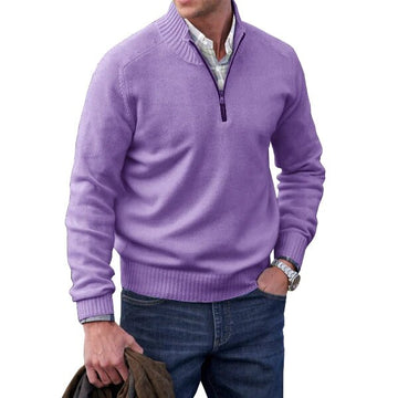 Louis | Warm cashmere zipper turtleneck sweater afbeelding 3
