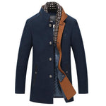 Louis | Wool cashmere detachable scarf coat afbeelding 8