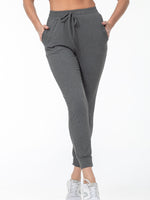 Sophie | Effen kleur casual hardloopbroek met zak