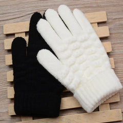 Sophie | Stijlvolle en functionele gebreide handschoenen in de kleur Zwart voor dames in stijl ideaal voor de winter