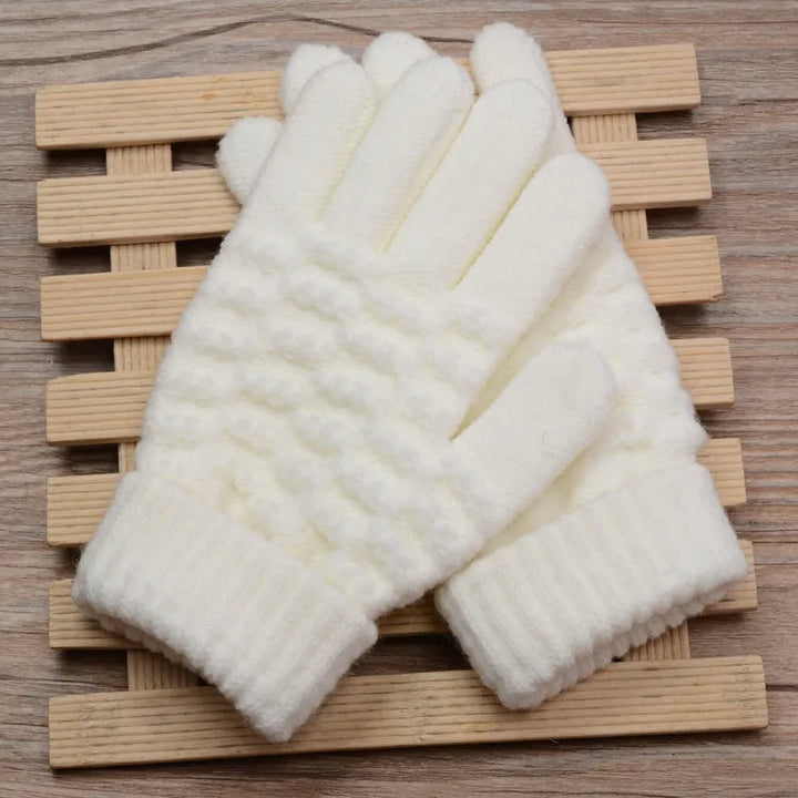 Sophie | Stijlvolle en functionele gebreide handschoenen in de kleur Zwart voor dames in stijl ideaal voor de winter