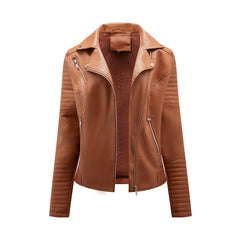 Sophie | Stijlvolle leren jas in de kleur Bruin voor dames in stijl ideaal voor de herfst.
