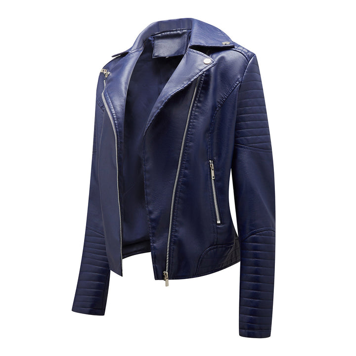 Sophie | Stijlvolle leren jas in de kleur Zwart voor dames in stijl ideaal voor de herfst.