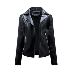 Sophie | Stijlvolle leren jas in de kleur Zwart voor dames in stijl ideaal voor de herfst.