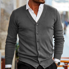 Stef Vest | Casual cardigan voor heren in de kleur Grijs voor heren in stijl geschikt voor alle seizoenen.