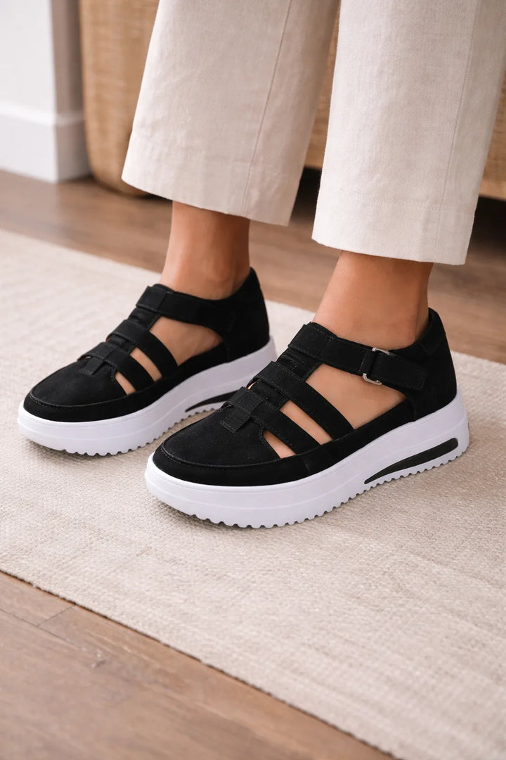 Platform schoenen met cutouts