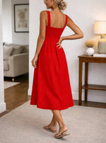 A-lijn jurk met smocked bodice