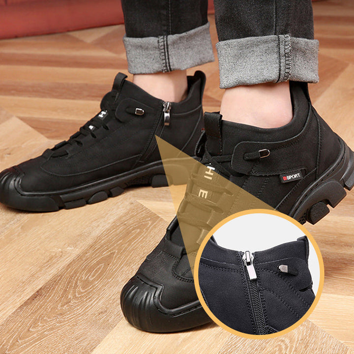 Theo | Heren sneaker in de kleur Zwart voor heren in Smart-casual stijl geschikt voor alle seizoenen.