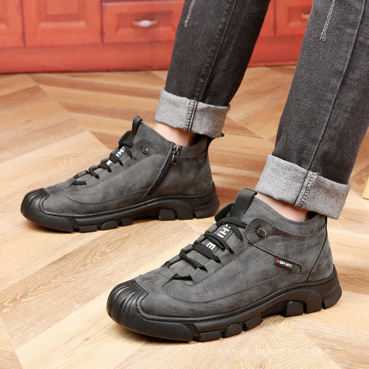 Theo | Heren sneaker in de kleur Zwart voor heren in Smart-casual stijl geschikt voor alle seizoenen.