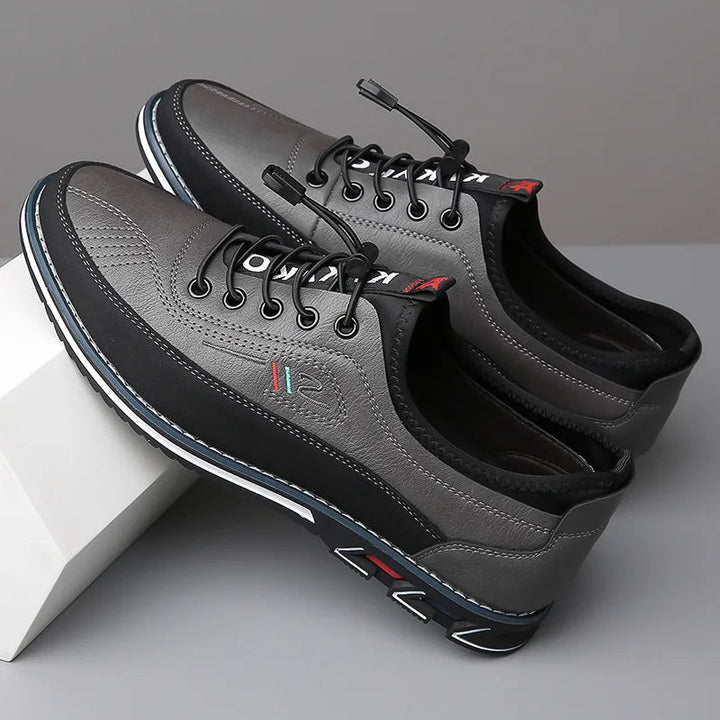 Thijs | Stijlvolle Oxford herenschoenen met veters in de kleur Grijs voor heren in Smart-casual stijl ideaal voor de lente.