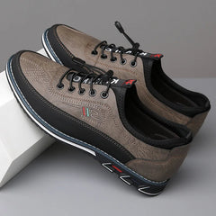 Thijs | Stijlvolle Oxford herenschoenen met veters in de kleur Khaki voor heren in Smart-casual stijl ideaal voor de lente.