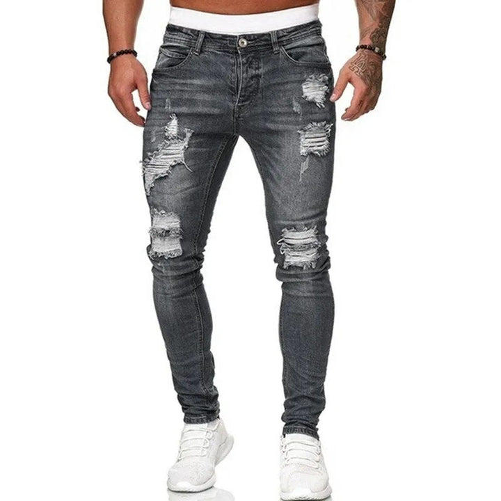 Thomas | Kokerjeans van denim in de kleur Grijs voor heren in Heritage stijl ideaal voor de herfst.