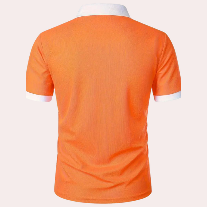 Stijlvol Klassiek Oranje Heren T-shirt voor de Zomer