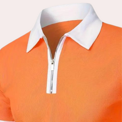 Stijlvol Klassiek Oranje Heren T-shirt voor de Zomer