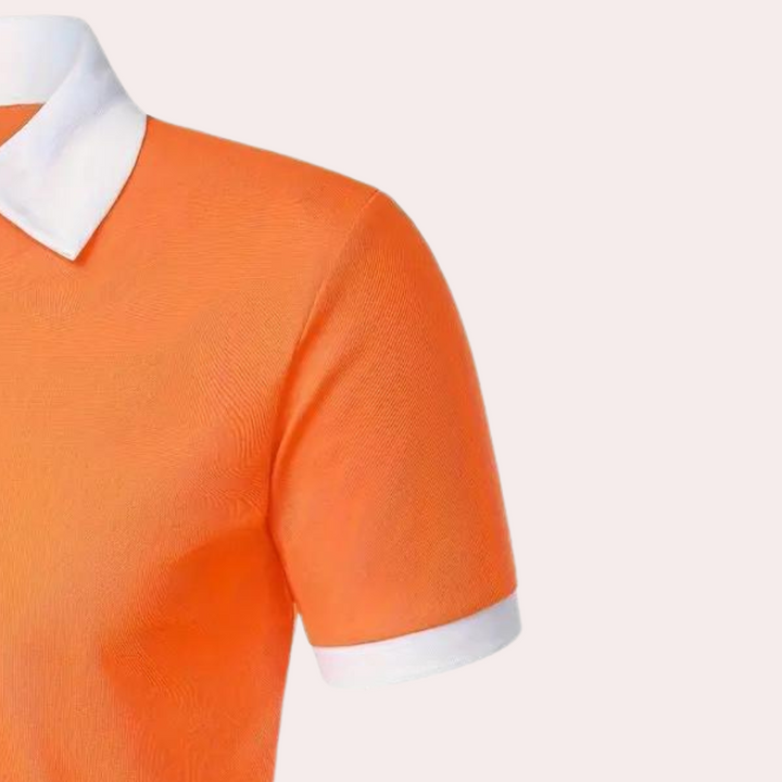 Stijlvol Klassiek Oranje Heren T-shirt voor de Zomer